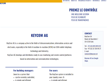 Tablet Screenshot of keycom.ch